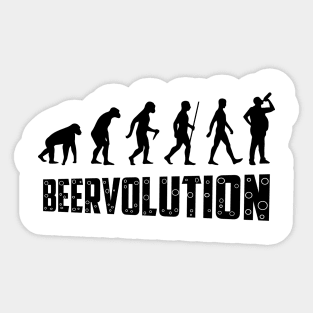 Beer Evolution Darwin For Beer Lovers Sticker